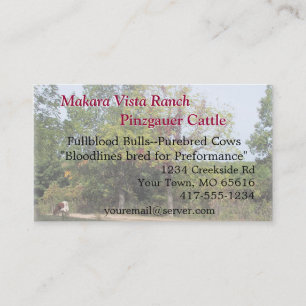 Grazing Cow Biz Card2-customise Business Card