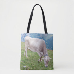 Grazing cow Tote Bag