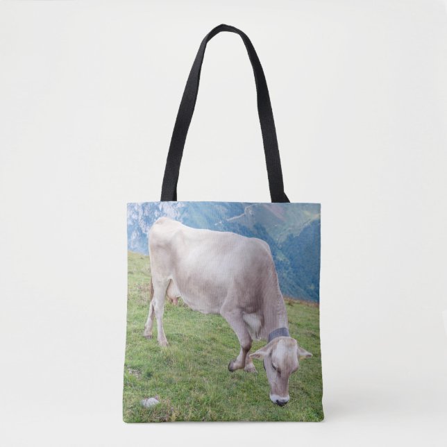 Grazing cow Tote Bag (Front)