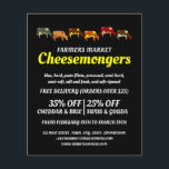 Grazing Cows, Cheesemonger Advertising Flyer<br><div class="desc">Grazing Cows,  Cheesemonger Advertising Flyers By The Business Card Store.</div>