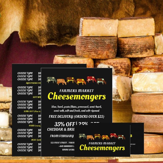 Grazing Cows, Cheesemonger Business Card (Creator Uploaded)