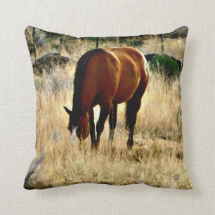 Grazing Horse Pillow