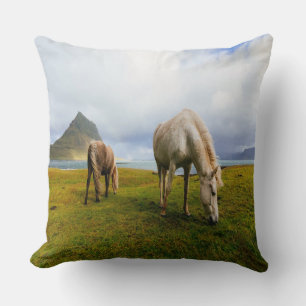 Grazing Horses Cushion