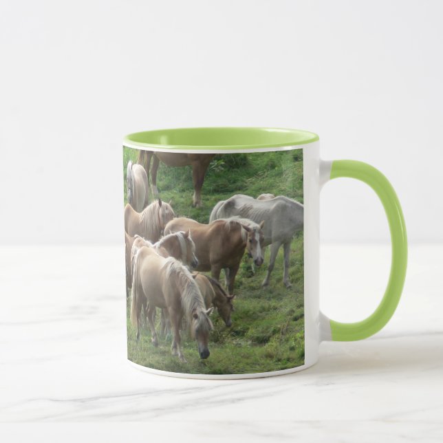 Grazing horses mug (Right)