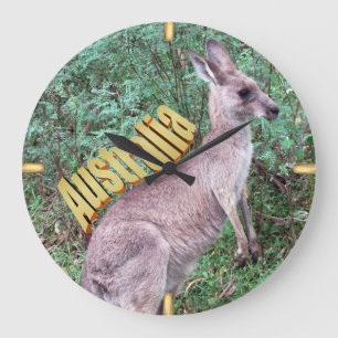 Grazing in the Grass Large Clock