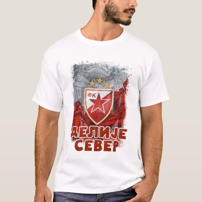 GRB Delije Sever Crvena Zvezda Beograd / Red Star T-Shirt (Front)