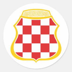 Grb Herceg-Bosne Classic Round Sticker