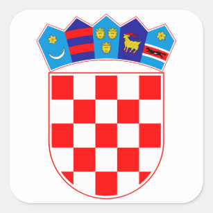 Grb Hrvatske, Croatian coat of arms Square Sticker