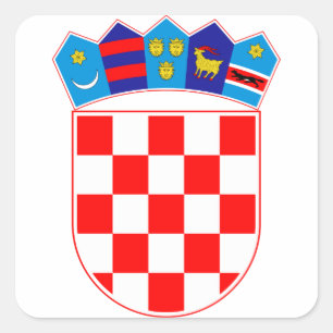 Grb Hrvatske, Croatian coat of arms Square Sticker