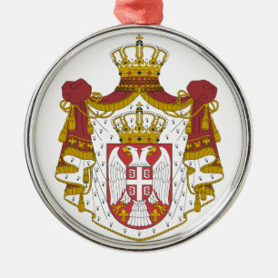 Grb Srbije, Serbian coat of arms Metal Tree Decoration
