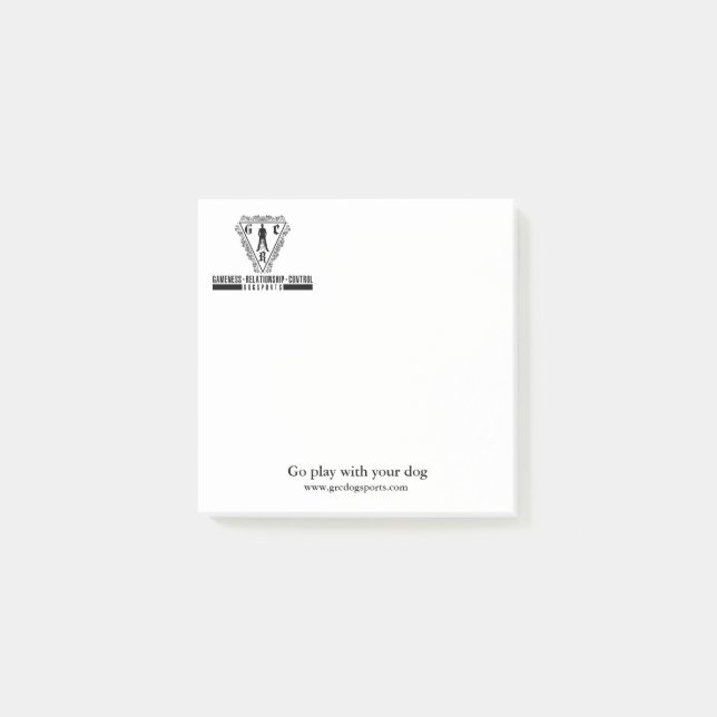 GRC Dogsport sticky Post-it Notes (Front)