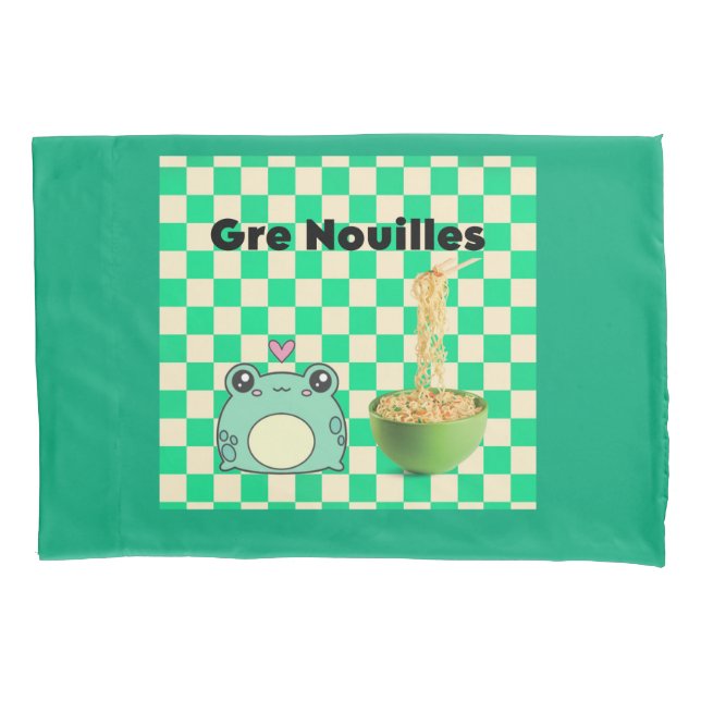 Gre noodles pillowcase (Front)