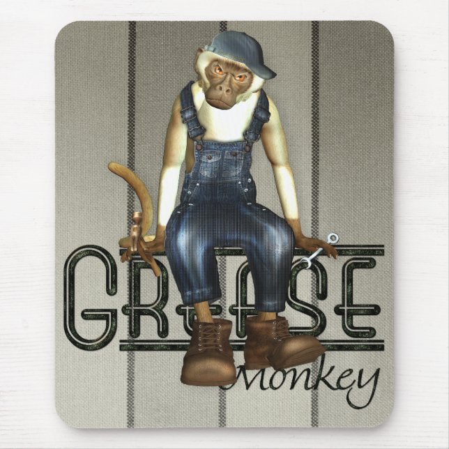 Grease Monkey Mousemat (Front)