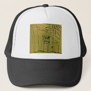GREASE STAINED DOWNTOWN TRUCKER HAT