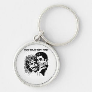 Grease Zombie Keychain--Nerdtastic Designs Key Ring