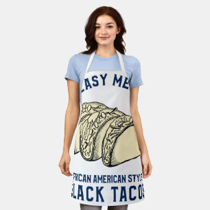Greasy Meats African American Style Black Tacos Apron