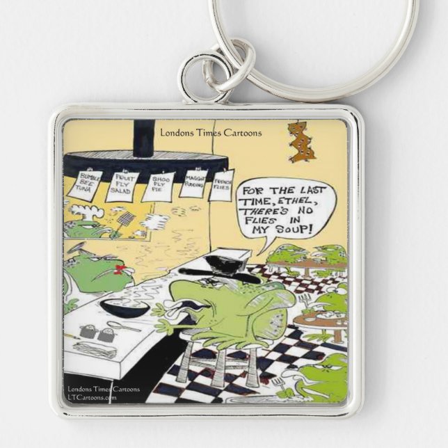 Greasy Spoon For Frogs Funny Gifts & Cards Key Ring (Front)