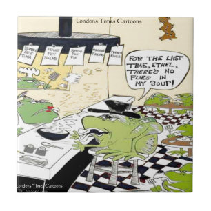 Greasy Spoon For Frogs Funny Gifts & Cards Tile