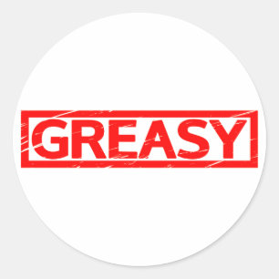 Greasy Stamp Classic Round Sticker