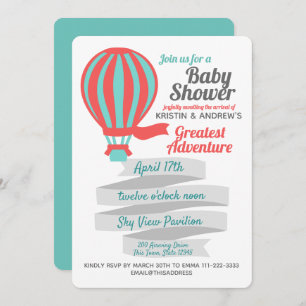 Great Adventure Hot Air Balloon Invitation