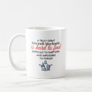 Great Aircraft Mechanic Personalised Name Gift Coffee Mug
