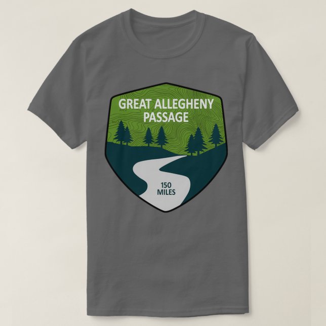 Great Allegheny Passage   (2)  T-Shirt (Design Front)