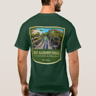 Great Allegheny Passage (bike2) T-Shirt