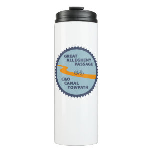 Great Allegheny Passage C&O Canal Chain Ring Thermal Tumbler