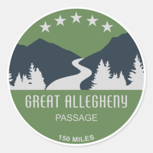 Great Allegheny Passage Classic Round Sticker