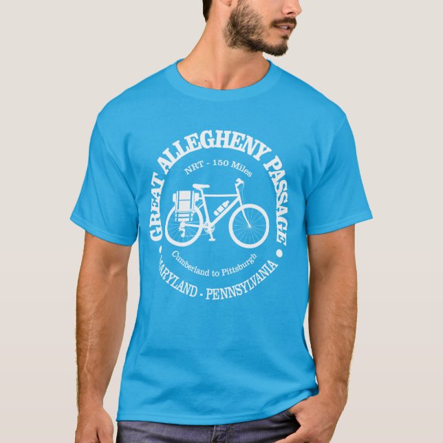 Great Allegheny Passage (cycling) T-Shirt (Front)