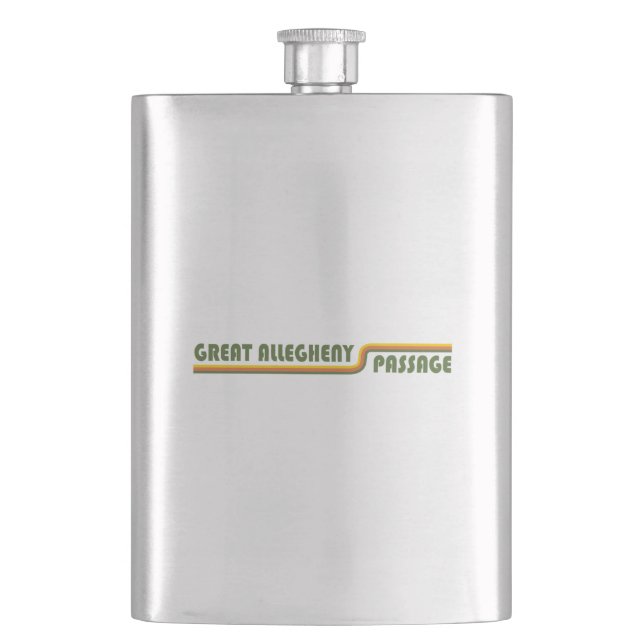 Great Allegheny Passage Hip Flask (Front)