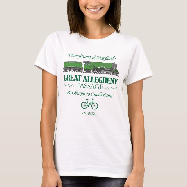 Great Allegheny Passage (RT2) T-Shirt (Front)