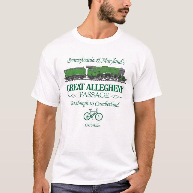 Great Allegheny Passage (RT2) T-Shirt (Front)