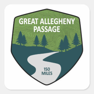 Great Allegheny Passage Square Sticker