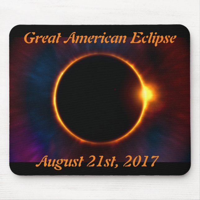 Great American Eclipse Mouse Pad (Front)