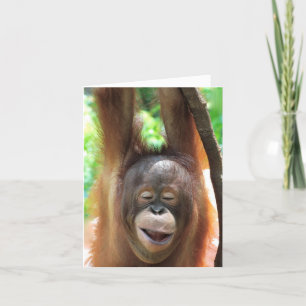 Great Ape Smiles Make Life Better Card