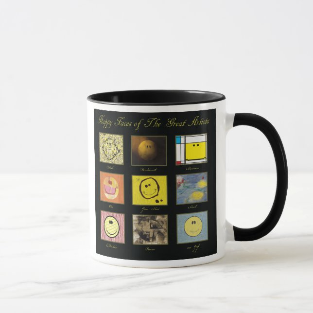 great artist happy face mug (Right)