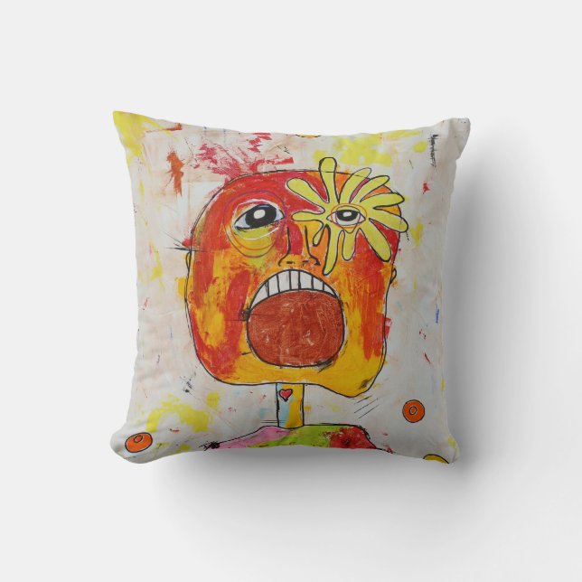Great Artistic Scream Pillow! Cushion (Front)
