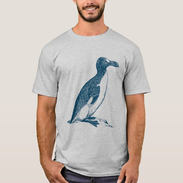 Great Auk - Ocean Blue T-Shirt (Front)