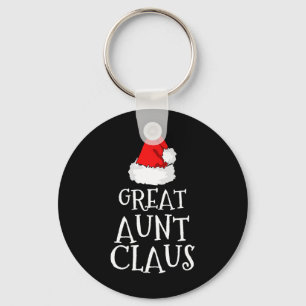 Great Aunt Claus Christmas Santa's Pajama Family M Key Ring
