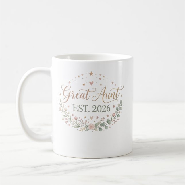 Great Aunt Est. 2026 Mug (Left)