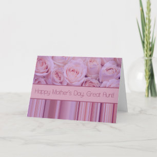 Great Aunt Happy Mother's Day rose card