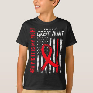Great Aunt Heart Disease Awareness Month Products  T-Shirt