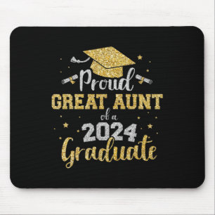 Great Aunt Of Cl Of 2024 Graduate Senior Graduatio Mouse Pad