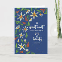 Great Aunt Religious Birthday Daisies Wildflower
