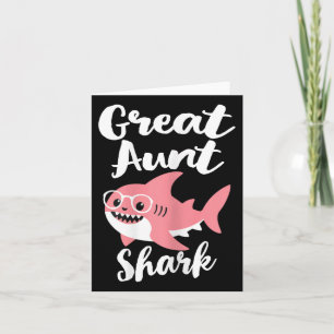 Great Aunt Shark Mother's Day Grandma Funny Card