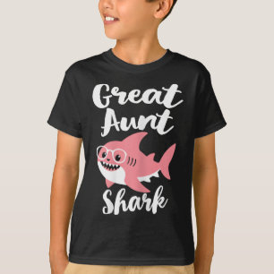 Great Aunt Shark Mother's Day Grandma Funny T-Shirt