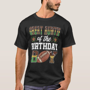 Great Auntie Of The Birthday Boy Football Player M T-Shirt