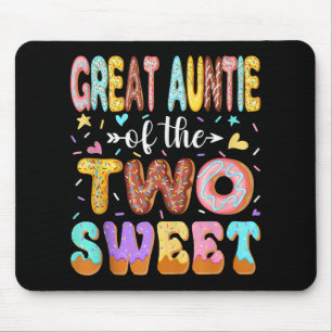 Great Auntie Of The Two Sweet 2nd Birthday Girl Do Mouse Pad
