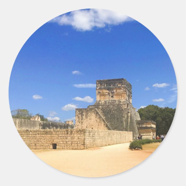 Great Ball Court, Chichen Itza, Mexico Stickers (Front)